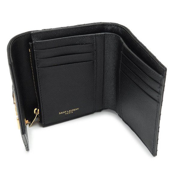 Saint Laurent Tri-FWallet Matelasse Quilted Black - Picture 4 of 8